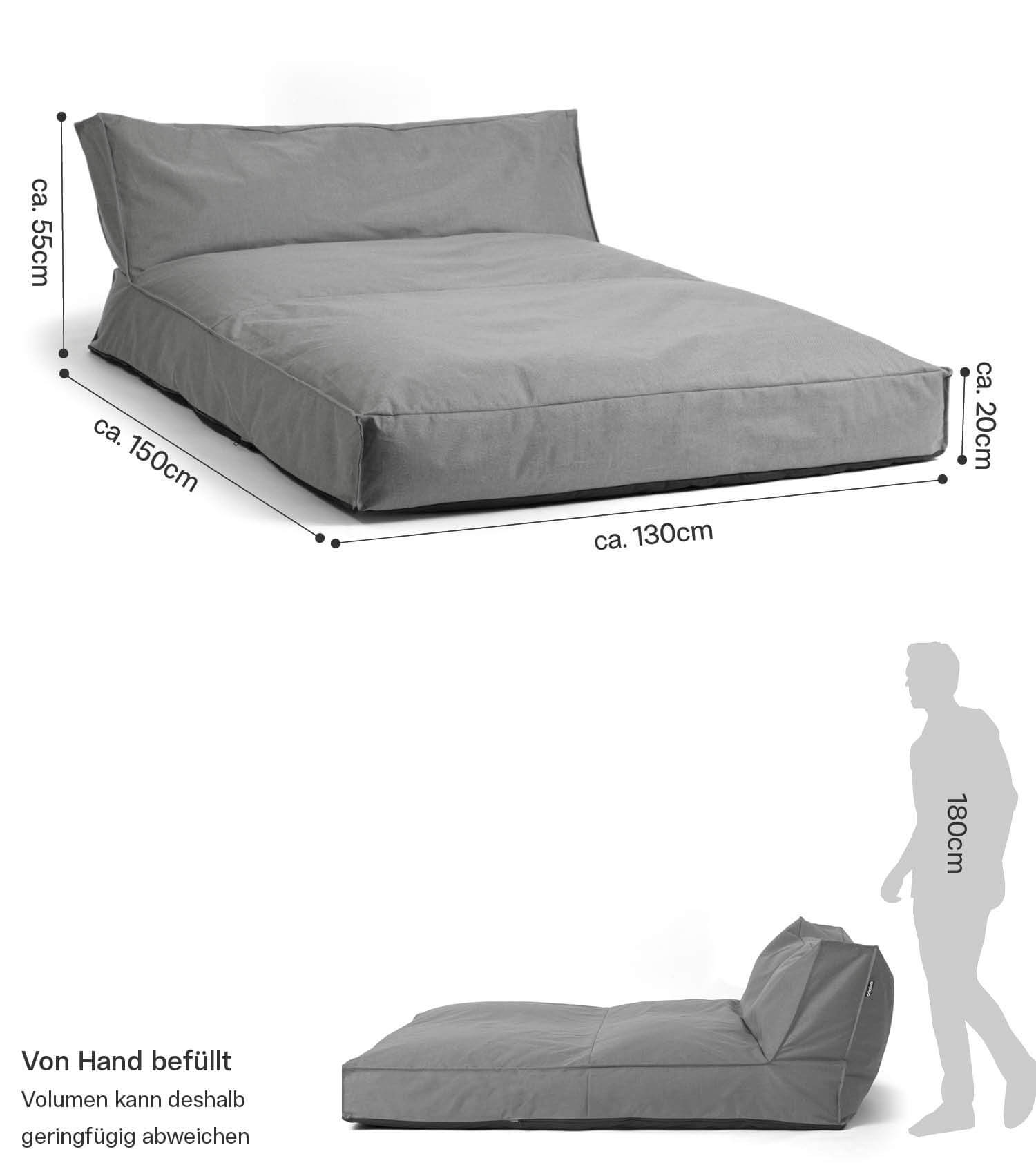 Outdoor Sitzsack Cover wetterfest Sitzsackhülle für Daybed