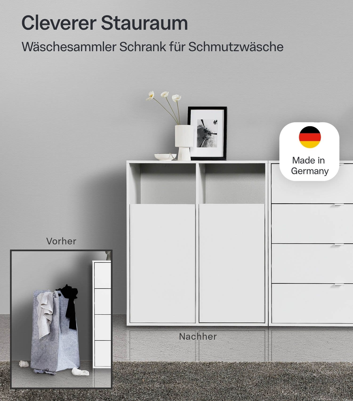 Wasmandkast 'Der Wäschehüter'