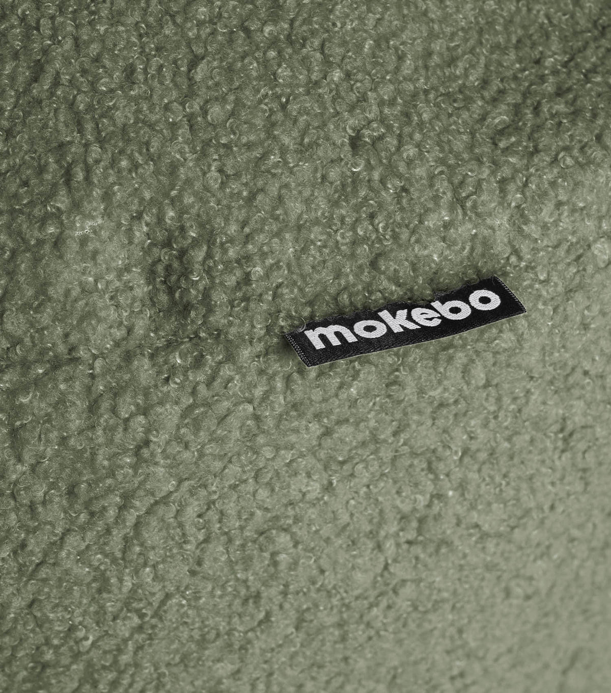 mokebo® 'Mochi' Bouclé pouf seat stool footstool side table