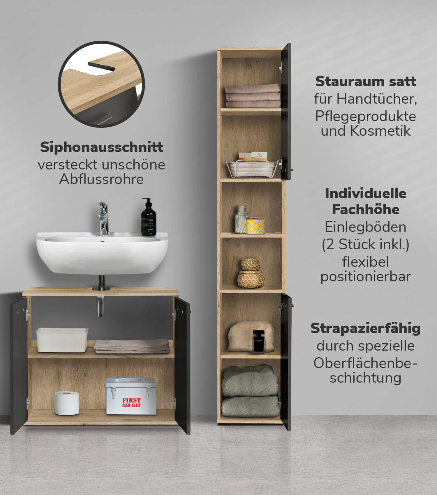 Badmöbel Set Badschrank Set Badschränke Badezimmerschränke Schrank Set