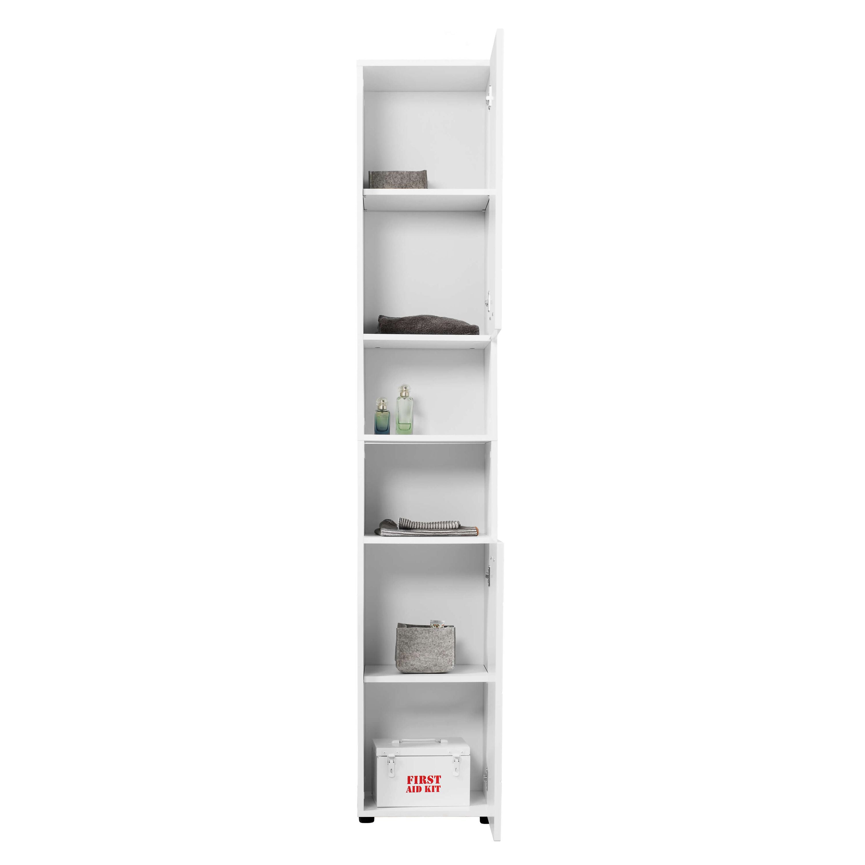 Bad-Hochschrank Badezimmerschrank Badschrank Badezimmerregal Schrank