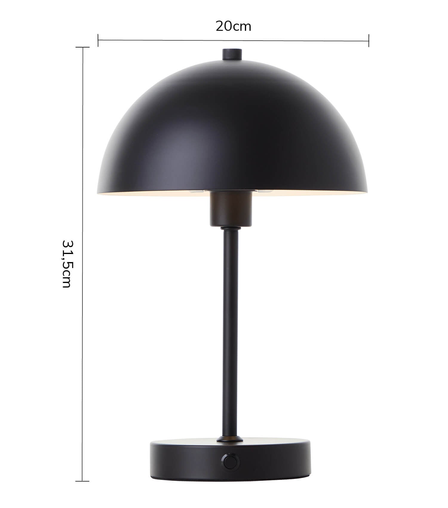 Tischlampe kabellos Akku Tischleuchte dimmbar aufladbar Nachttischlampe