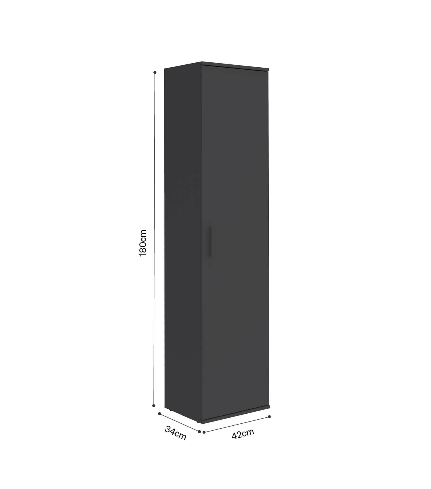 Besenschrank schmal Putzschrank Schrank Allzweckschrank Flurschrank Küchenschrank Mehrzweckschrank