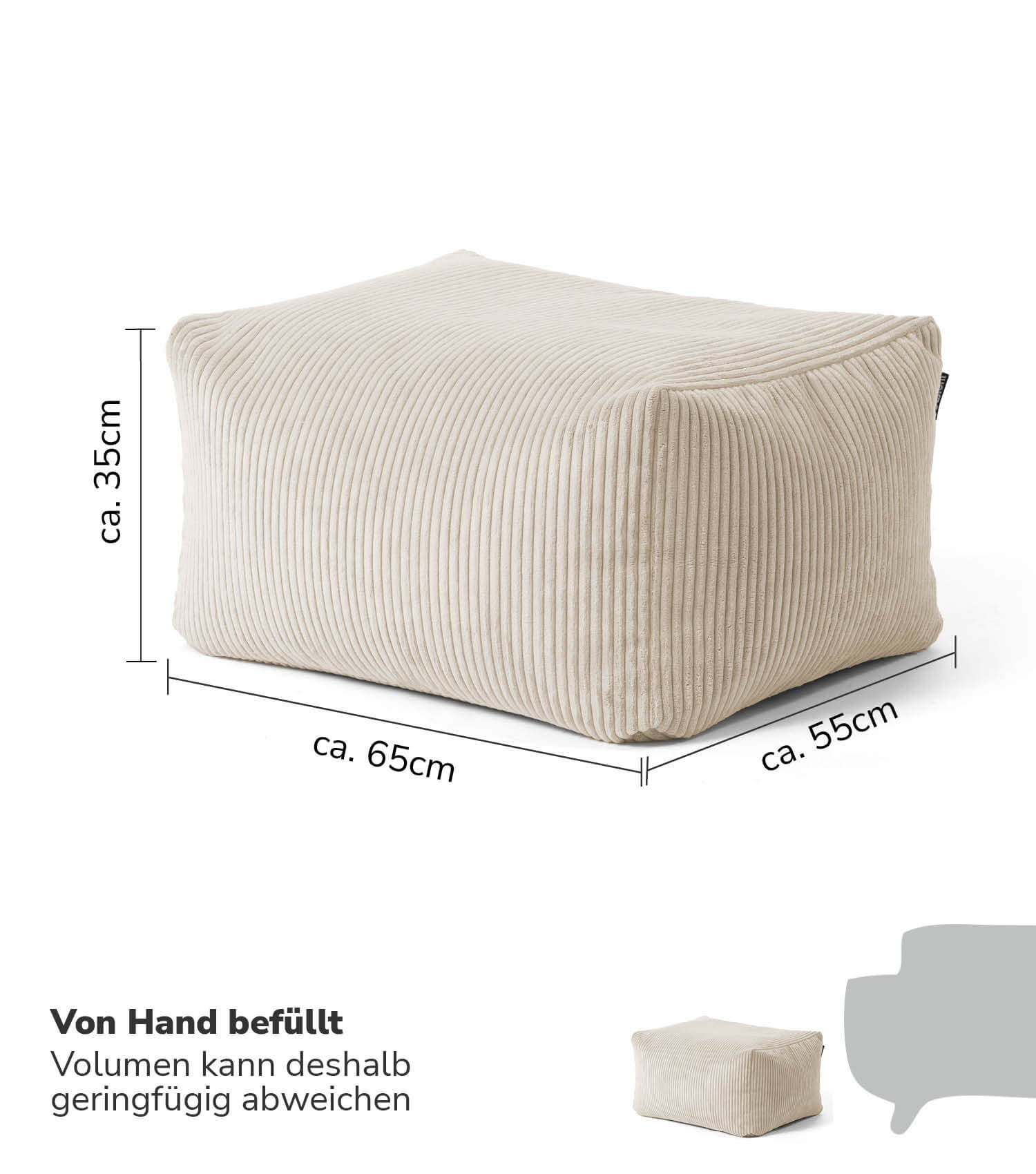 Sitzsack Bodenkissen Relaxliege Bean Bag Liege Sitzbag Sitzkissen