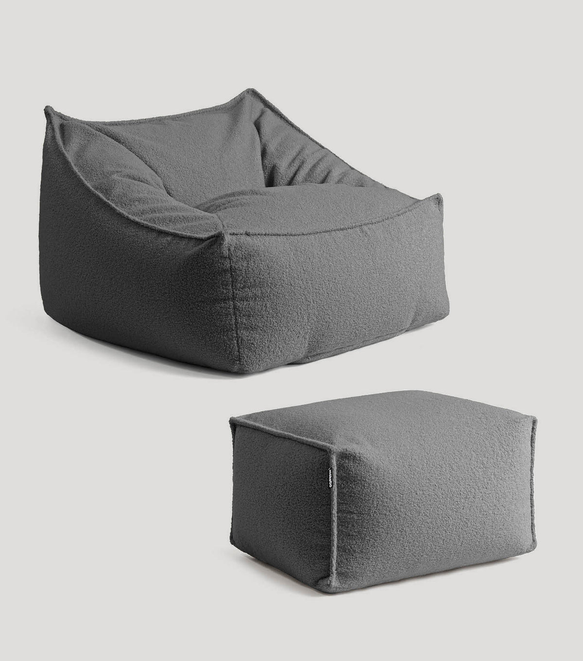 'Snug' Bouclé bean bag armchair reading chair#sku_BB8.2Felis-007ant