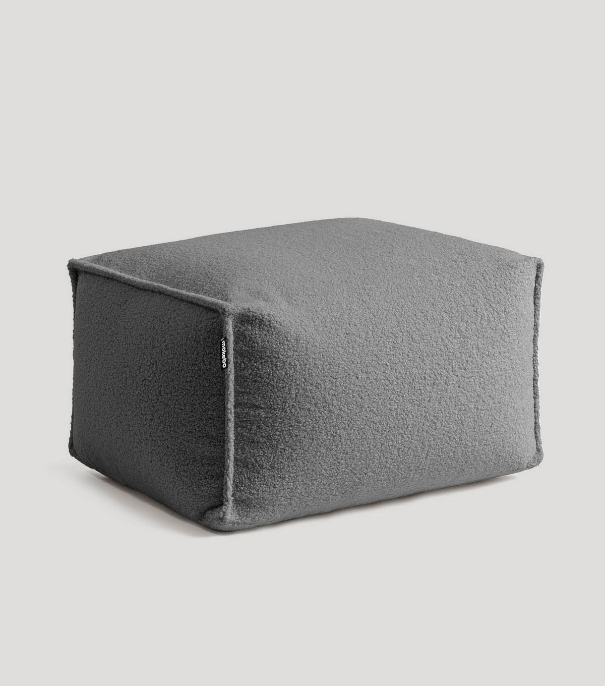 mokebo® 'Block' Bouclé poef hocker voetenbankje vloerkussen#sku_PF2Felis-007ant