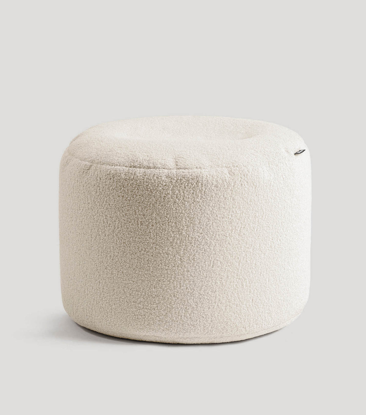 mokebo® 'Mochi' Bouclé poef hocker voetenbankje bijzettafel#sku_PF4Felis-080natur