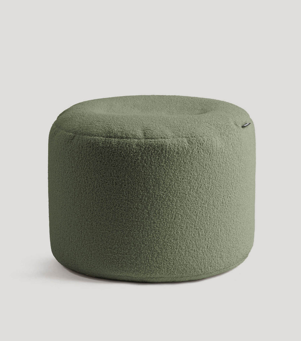mokebo® 'Mochi' Bouclé poef hocker voetenbankje bijzettafel#sku_PF4Felis-090dgruen