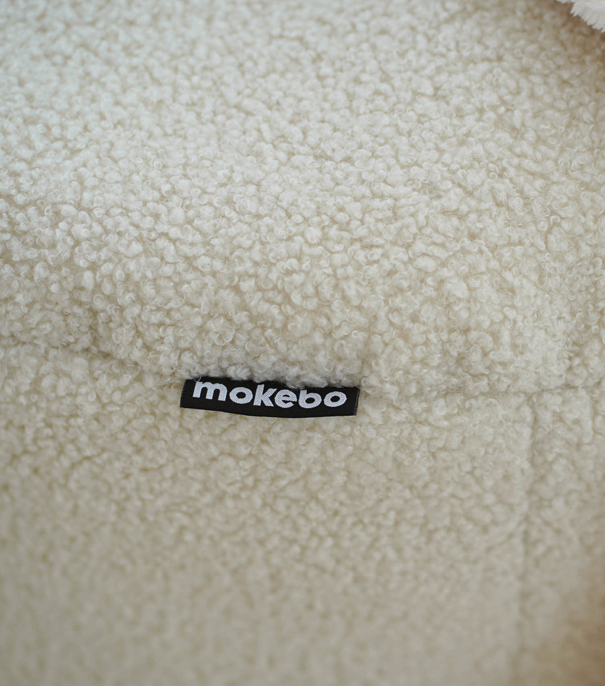 mokebo® 'Mochi' Bouclé Pouf Sitzhocker Fußhocker Beistelltisch