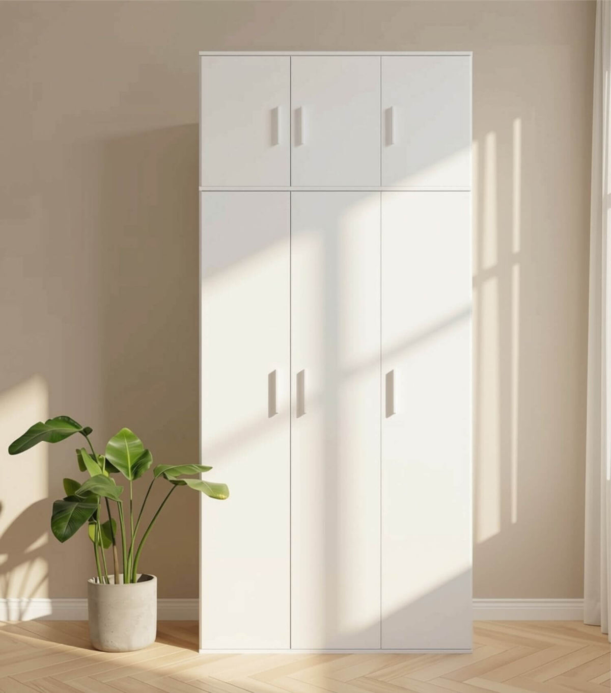 Utility cabinet 'Trio' household cabinet broom cupboard pantry cabinet