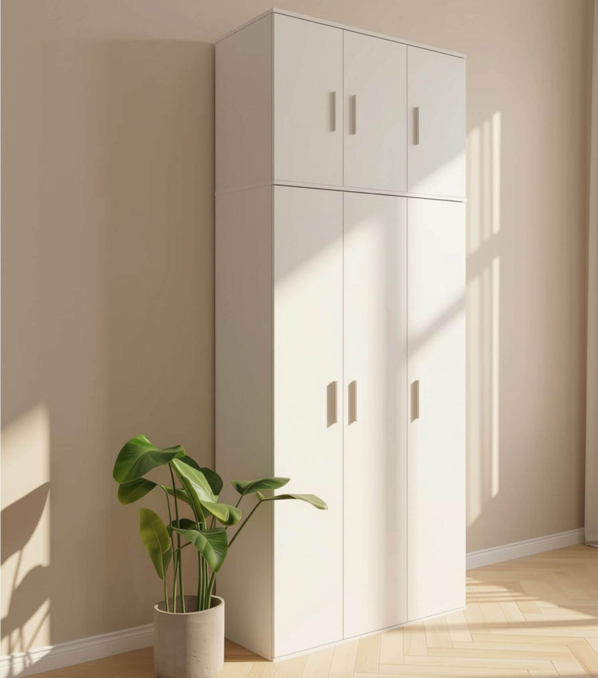 Utility cabinet 'Trio' household cabinet broom cupboard pantry cabinet