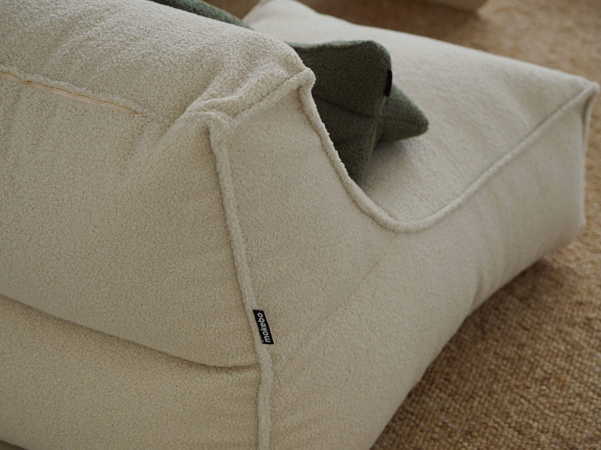 Sitzsack 'Doze' Bouclé von hinten 