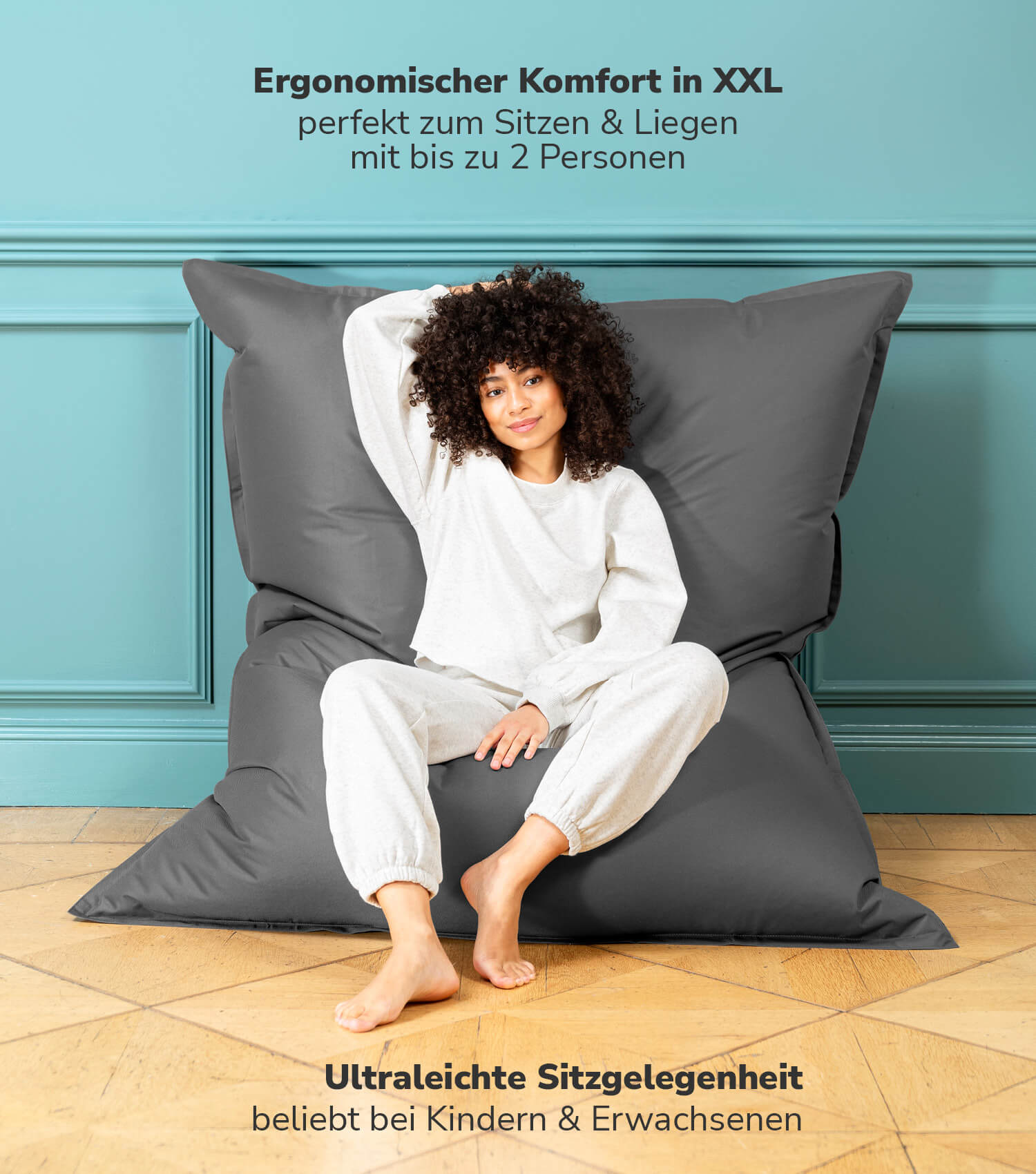 Sitzsack XXL Bean Bag Riesensitzsack Liegekissen Bodenkissen Relaxliege