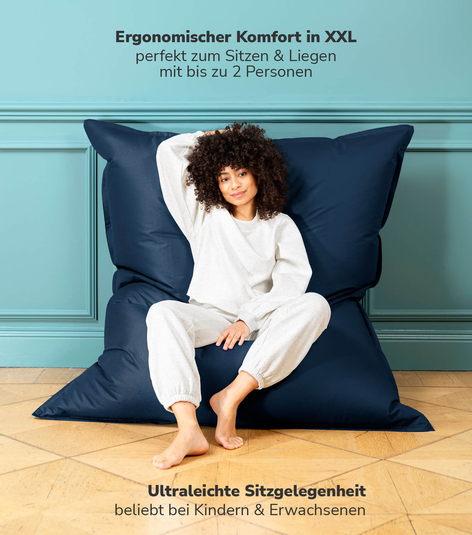 Sitzsack XXL Bean Bag Riesensitzsack Liegekissen Bodenkissen Relaxliege