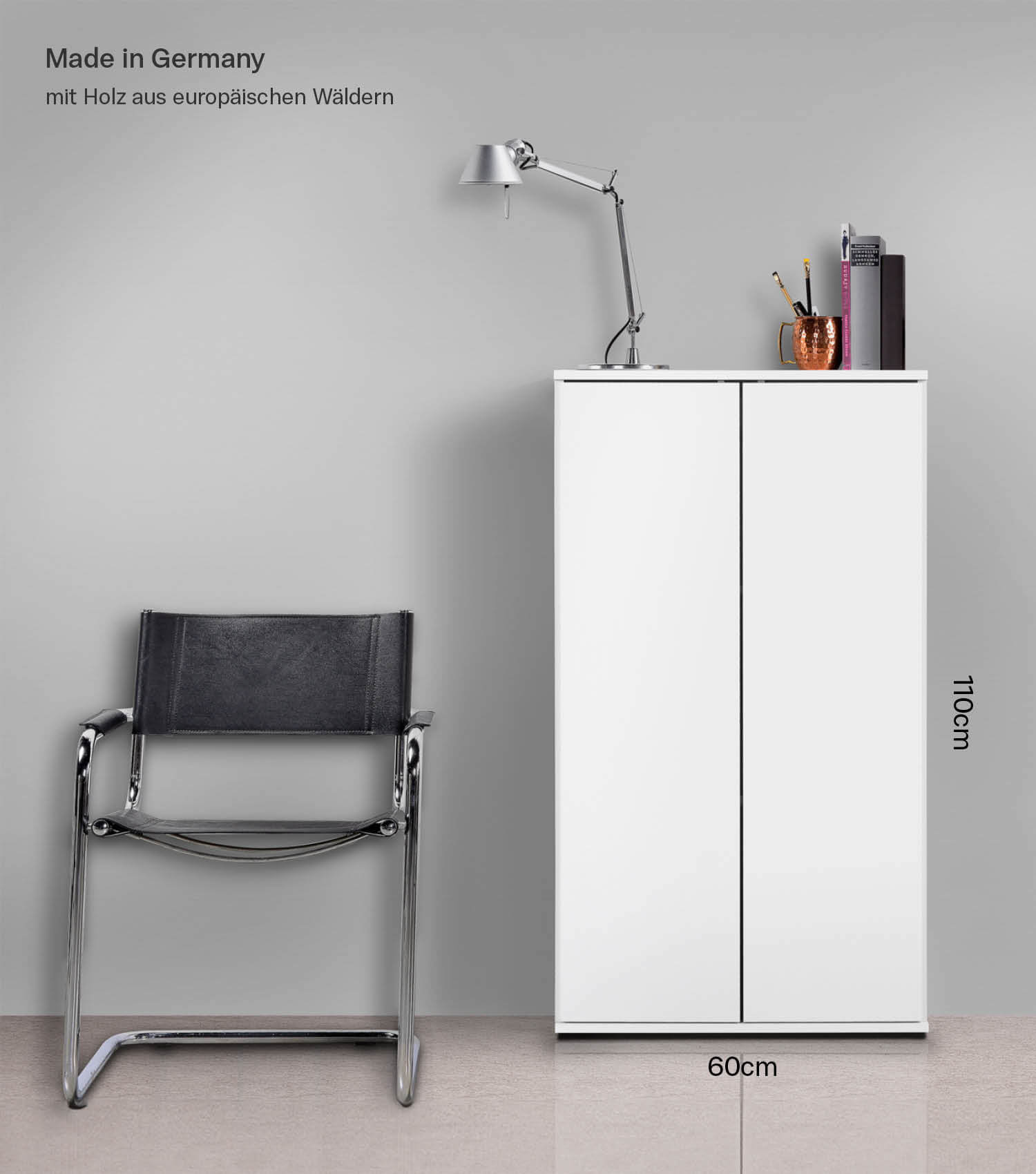 mokebo® 'Der Schlanke' Mehrzweckschrank Aktenschrank Made in DE 