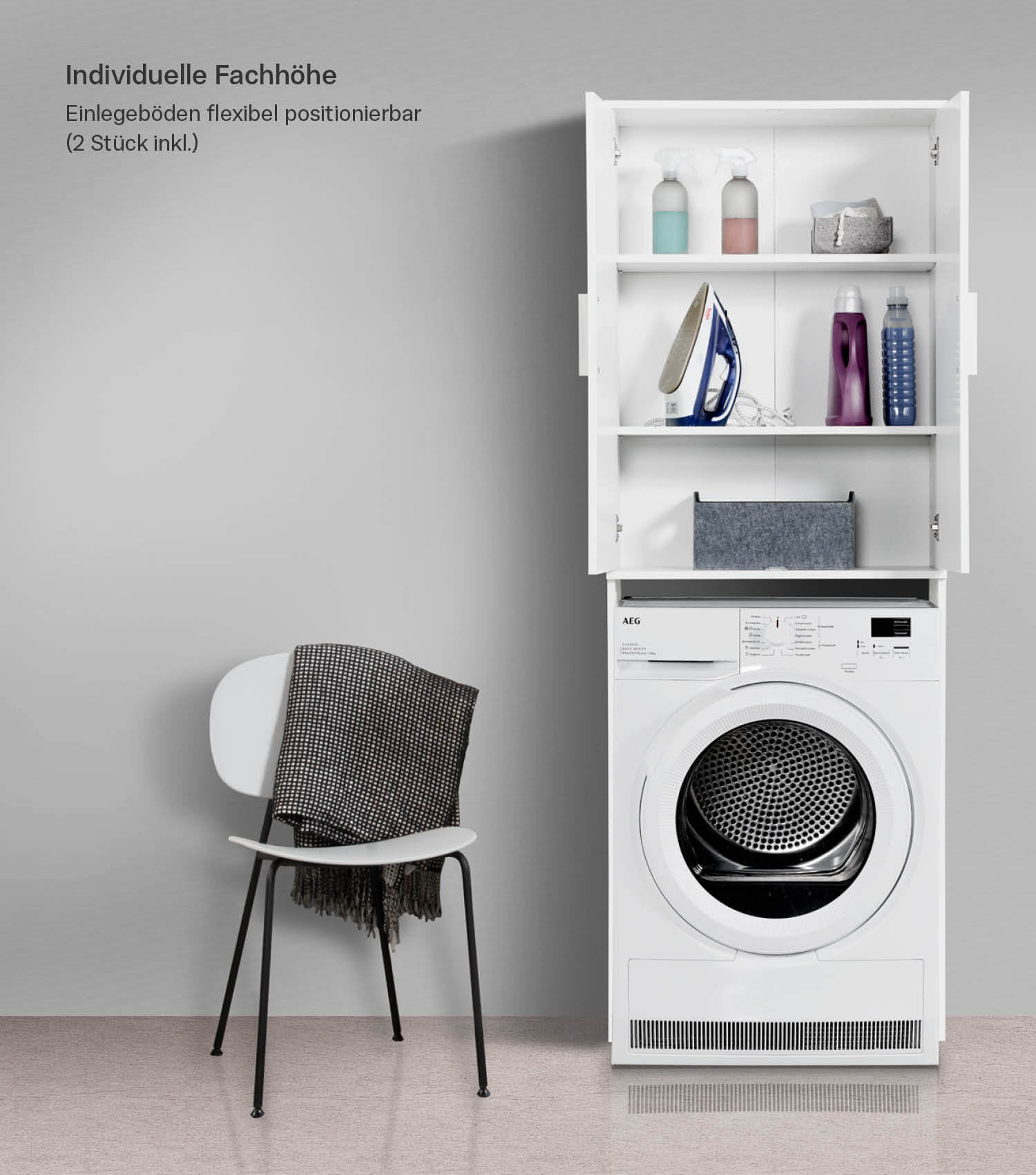 Waschmaschinenschrank Überbauschrank Toilettenregal Badregal Überbau