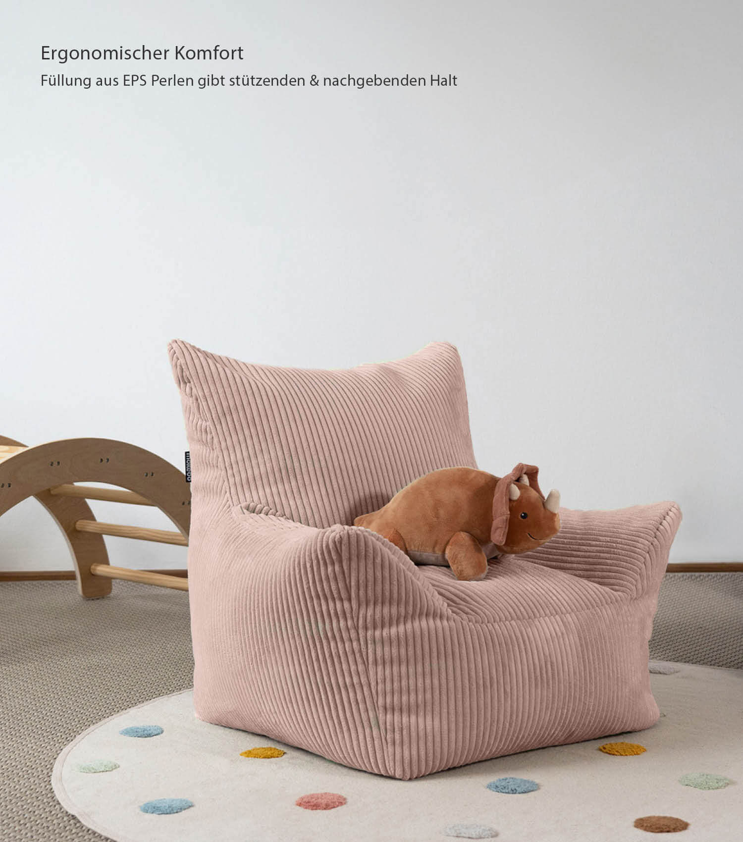 Kinder Sitzack Cord Kindersessel Lesesessel Bodenkissen Kindersitzsack