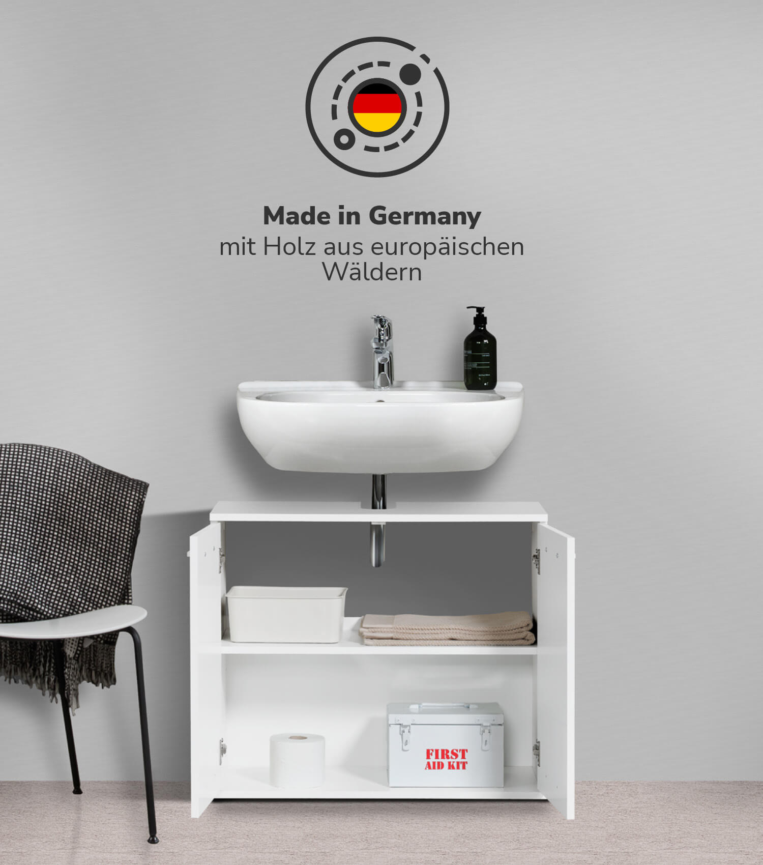 Waschbeckenunterschrank Waschtischunterschrank Unterschrank Badschrank