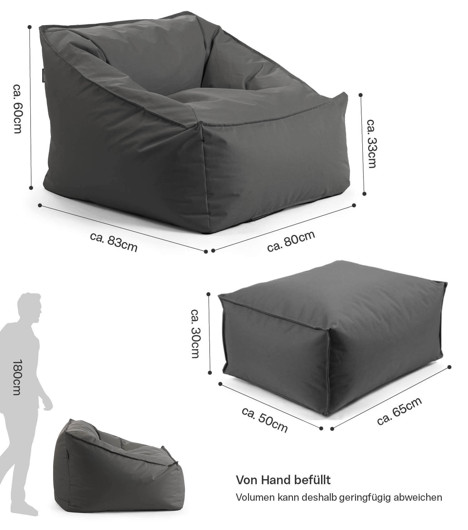 Outdoor zitzak 'Der Sunnyboy'