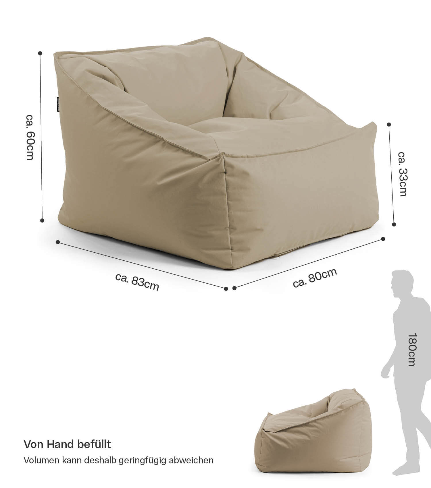 Outdoor zitzak 'Der Sunnyboy'