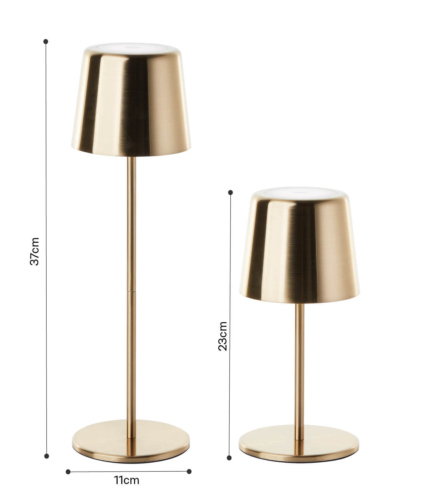 Tischlampe kabellos Akku Tischleuchte dimmbar aufladbar Outdoor Lampe